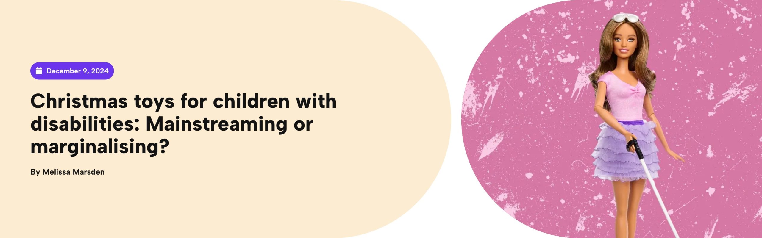Christmas toys for children with disabilities: mainstreaming or marginalising